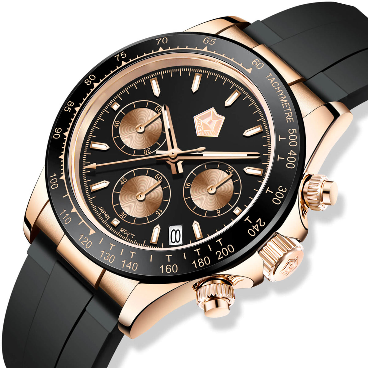 Chronograph Watch | Rubber Band | 8389M – megalith watch