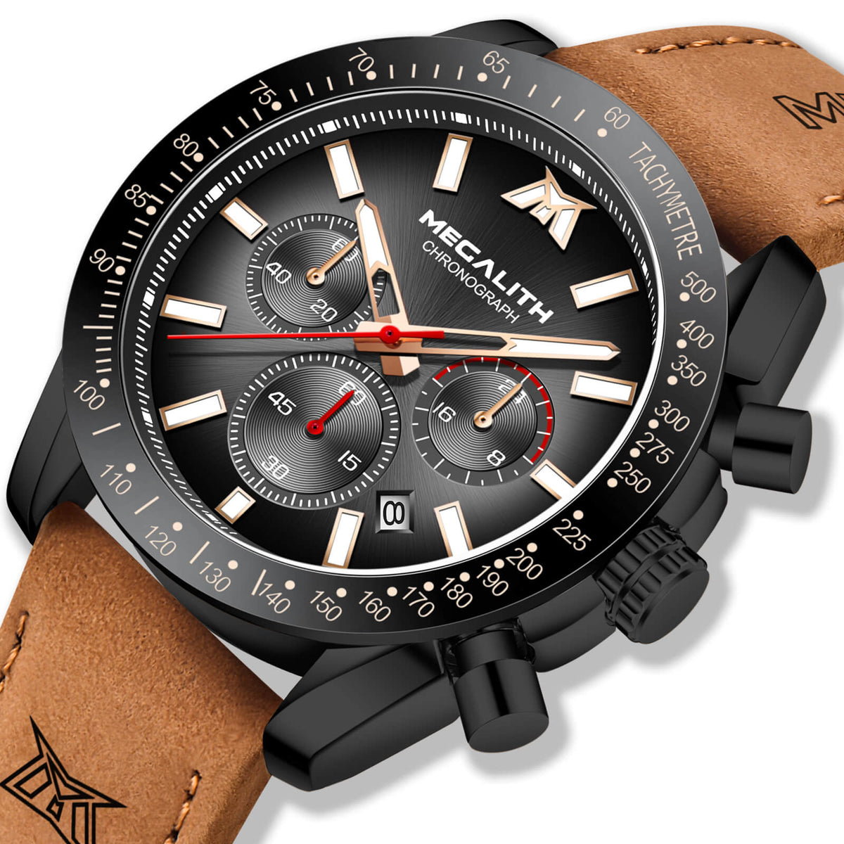 Chronograph Watch | Leather Band | 8274M – megalith watch