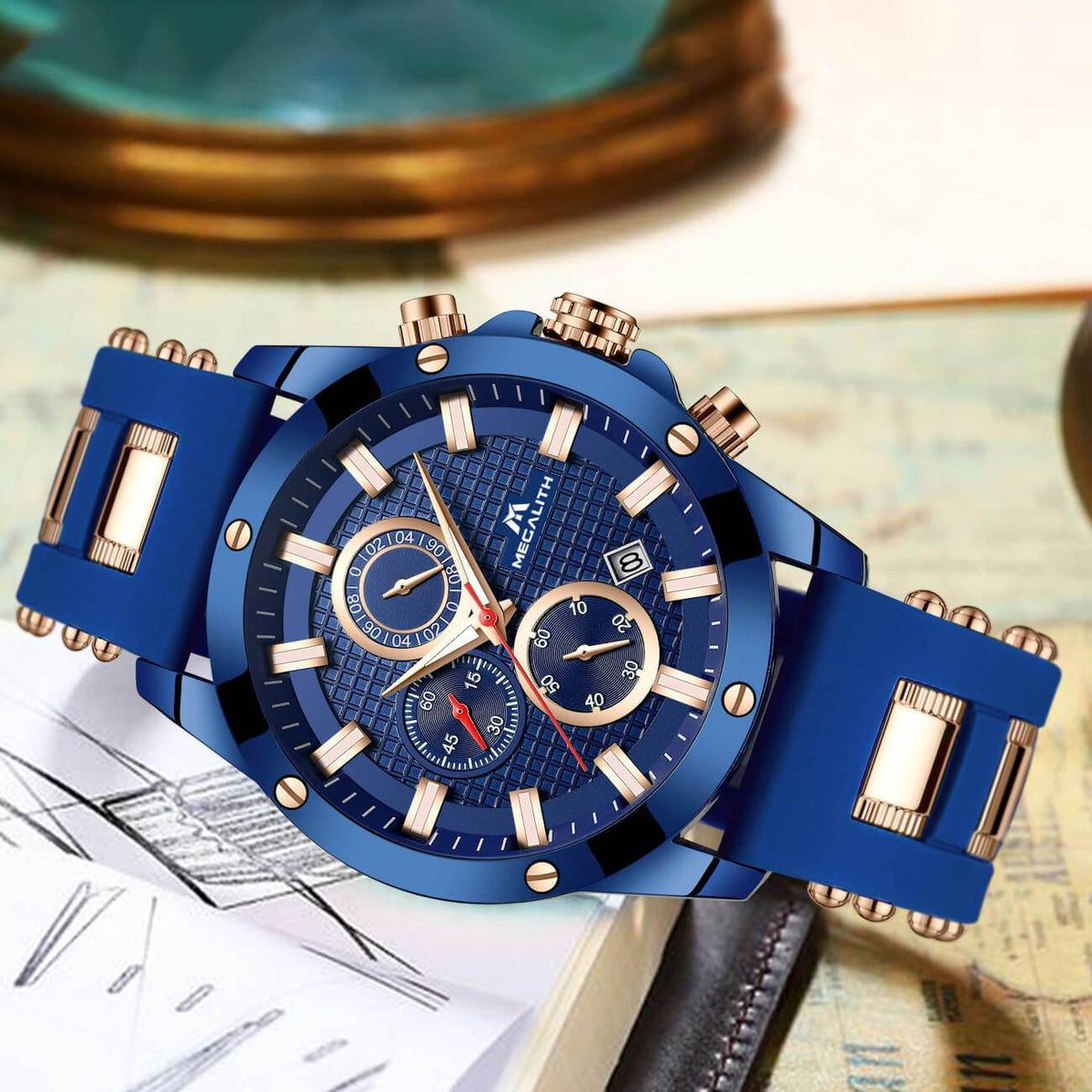 Megalith Men Watches with Rubber Band Rubber Band Watches megalith