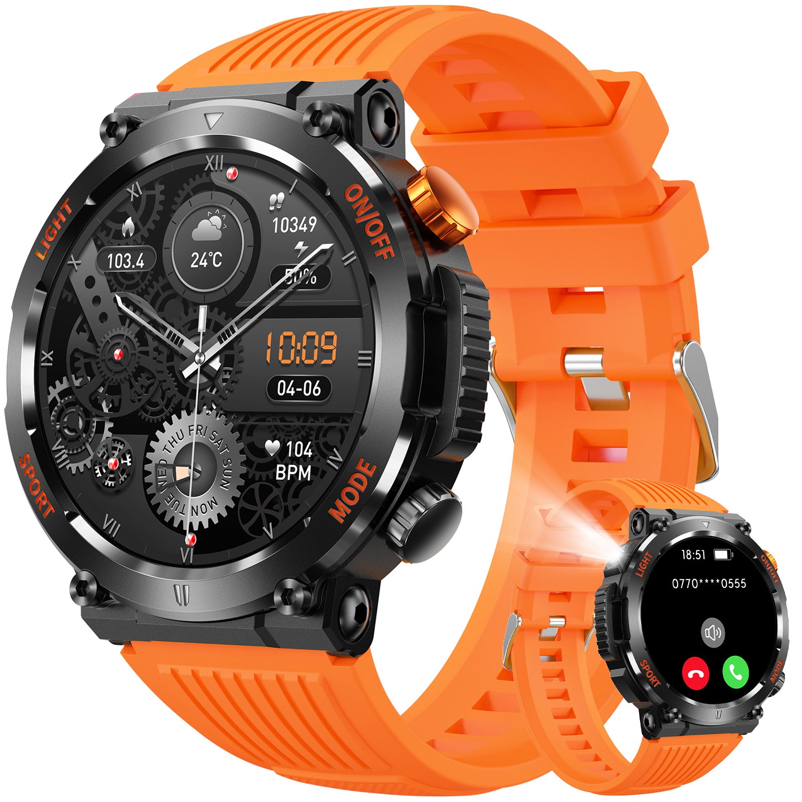 MEGALITH Smart Watch HT17 for Fitness Sports-Activity Tracker Smartwatch for Android iOS Phones-megalith watch