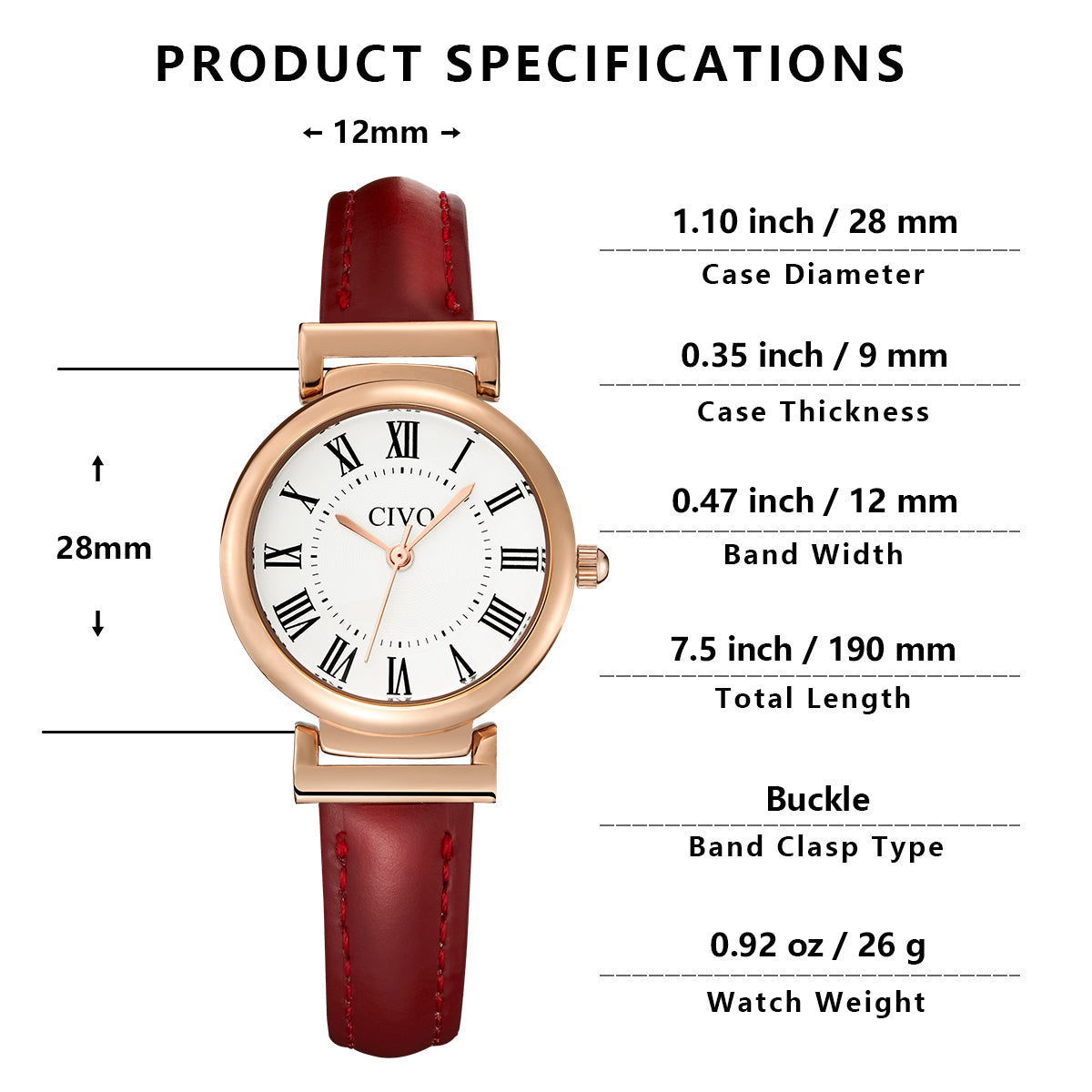 CIVO 8129C-megalith watch