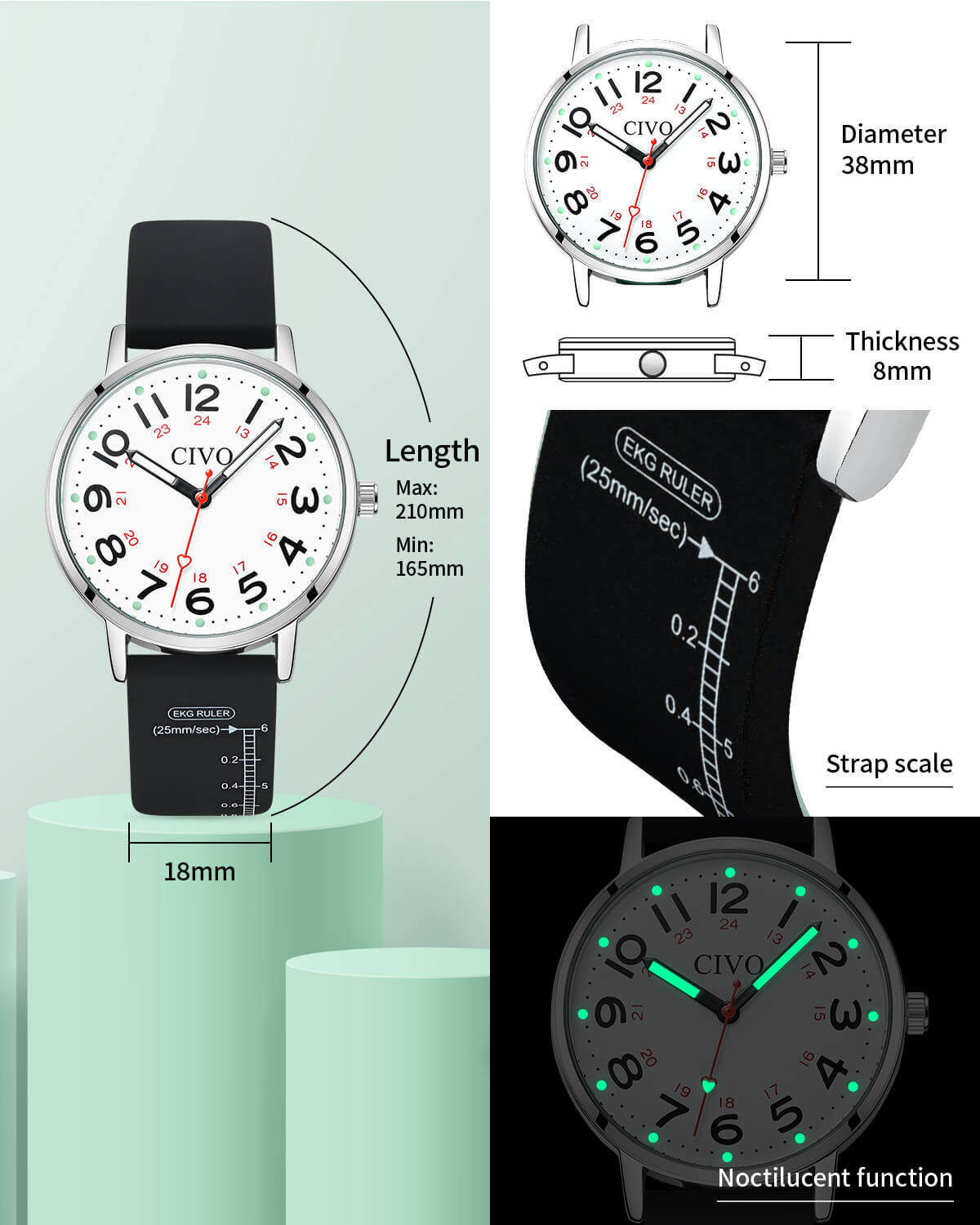 CIVO 8144C-megalith watch