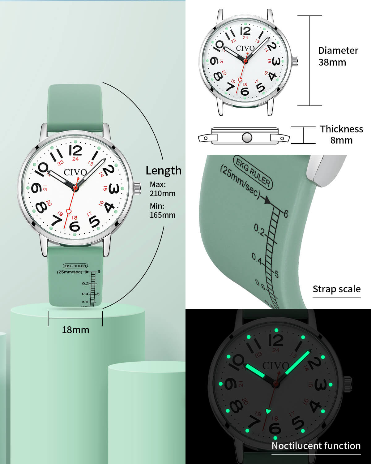 CIVO 8144C-megalith watch