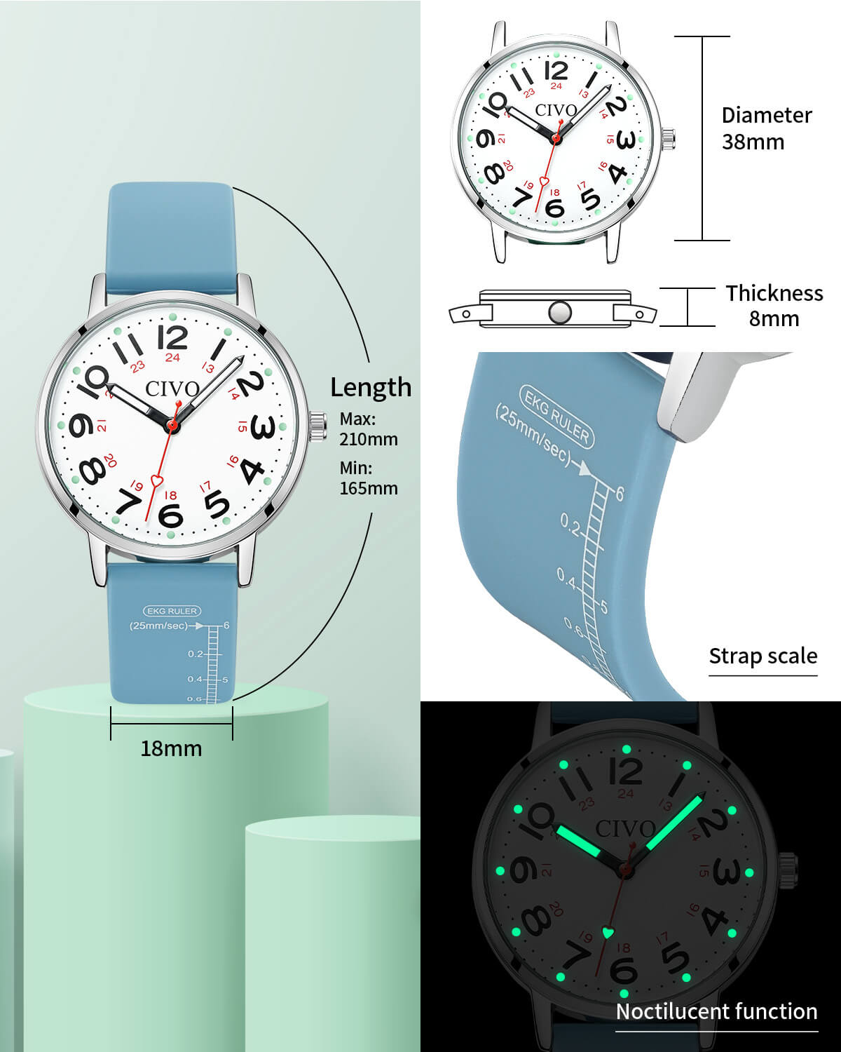 CIVO 8144C-megalith watch