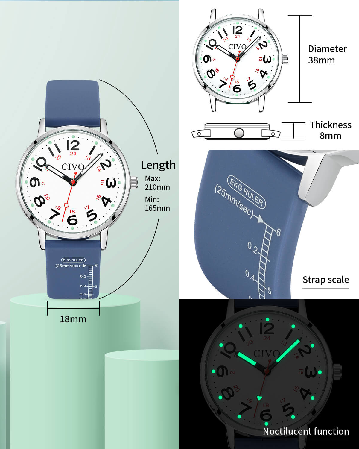 CIVO 8144C-megalith watch