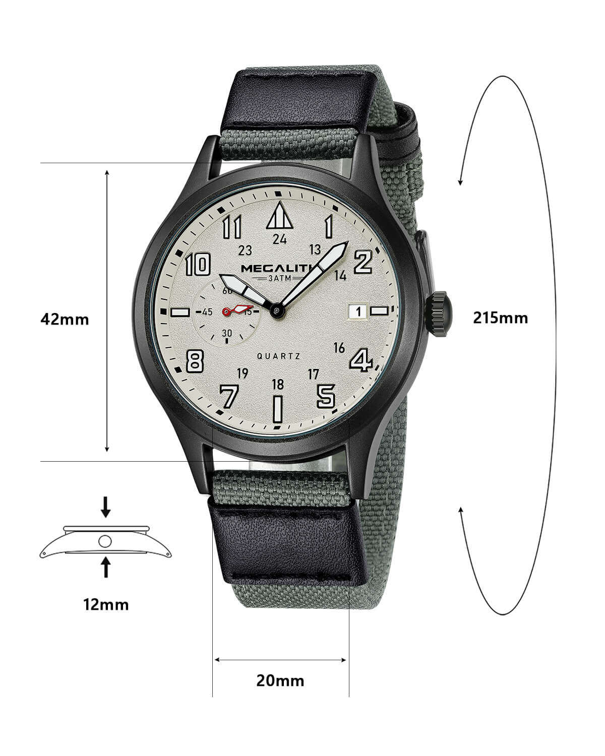 Megalith 8282M-megalith watch